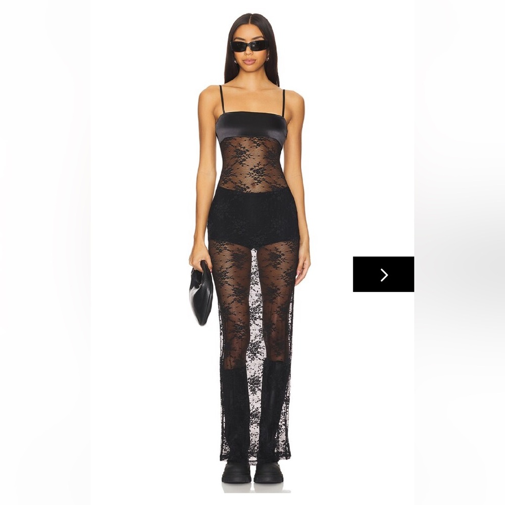 Black Lace Superdown dress